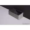 Forzalaqua Venetia Xs lave-mains 29x16x10cm lavabo Droite 1 trou de robinet gauche Pierre naturelle Bleu gris ciselé SW67682